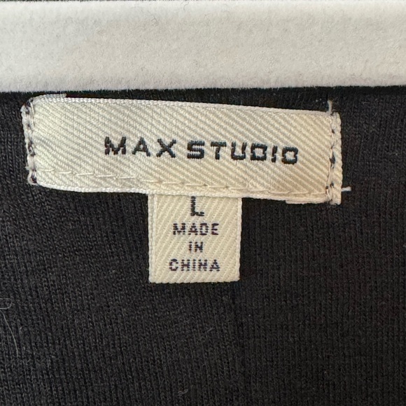 Max Studio Black Textured Sleeveless A-line Dress Size L - Picture 5 of 9